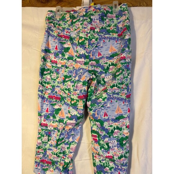 Kim Rogers Capri Pants Womens Plus 14W 1X Quirky Fun Coastal Grandma Hippie - Picture 3 of 3